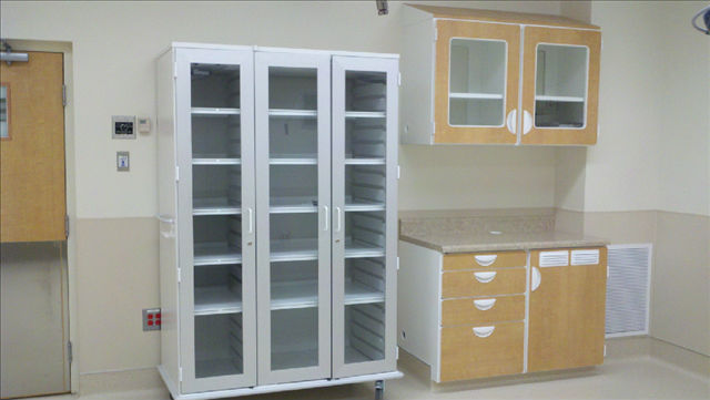 Empty cabinets